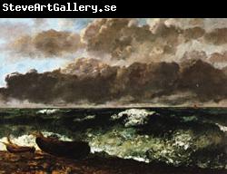 Gustave Courbet The Stormy Sea(or The Wave
